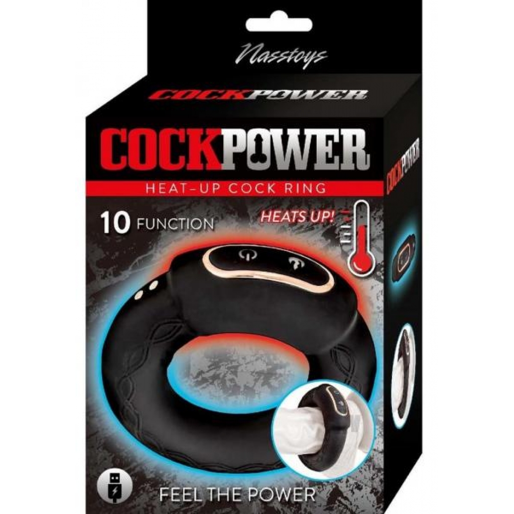 Cockpower Heat Up Cock Ring - Black