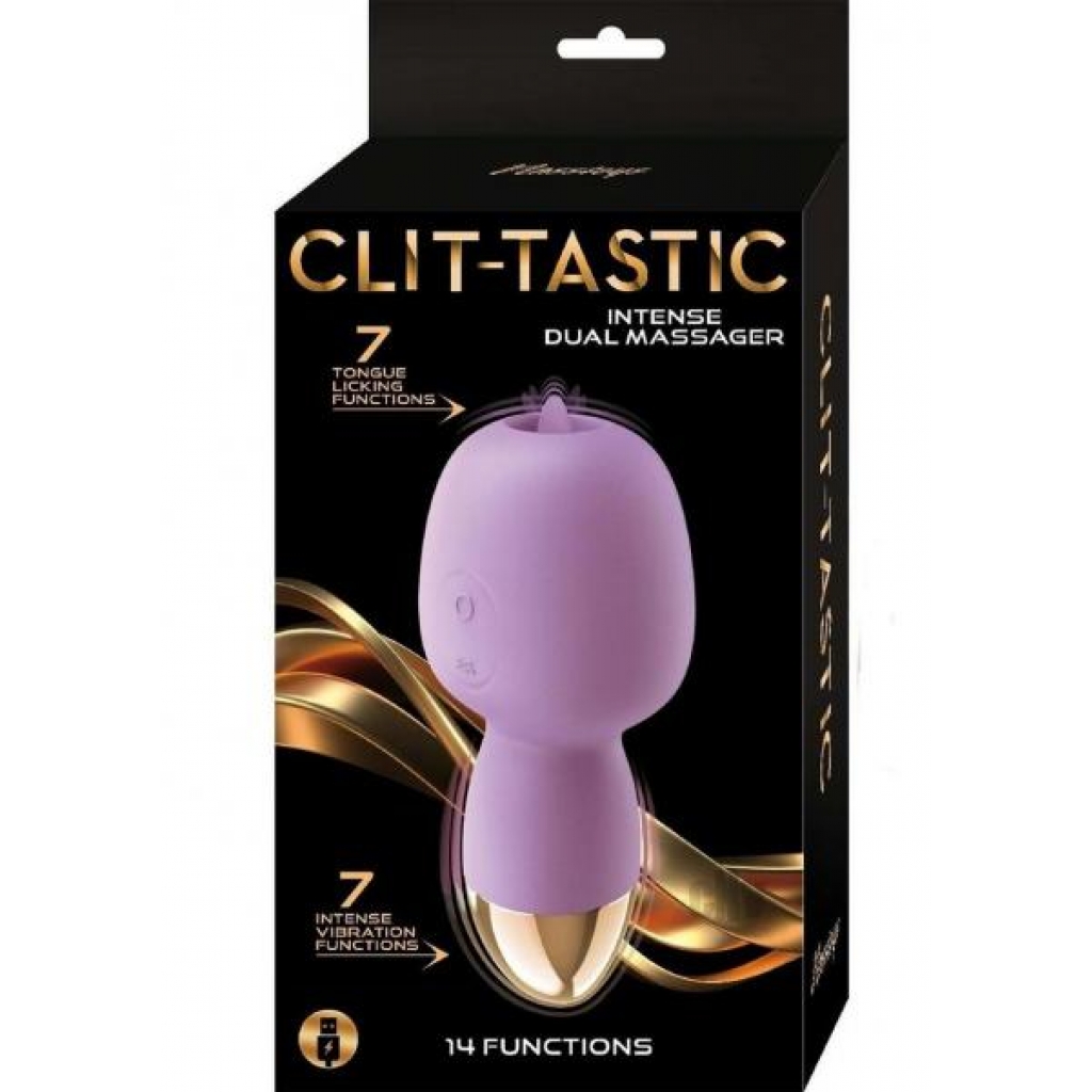 Clit Tastic Intense Dual Massager Lav Purple