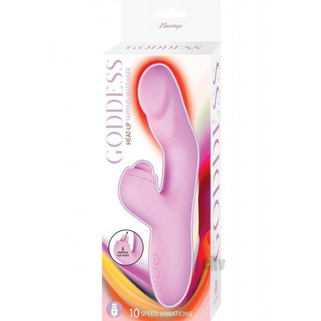 Goddess Heat Up Tapping Massager - Lav Pink