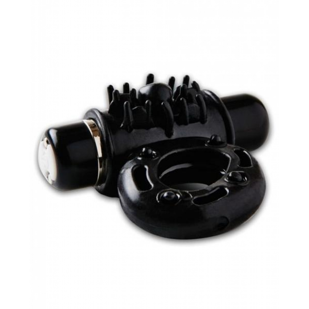 Nu Sensuelle Bullet Ring: 7 Function Powerful Black Cock Ring