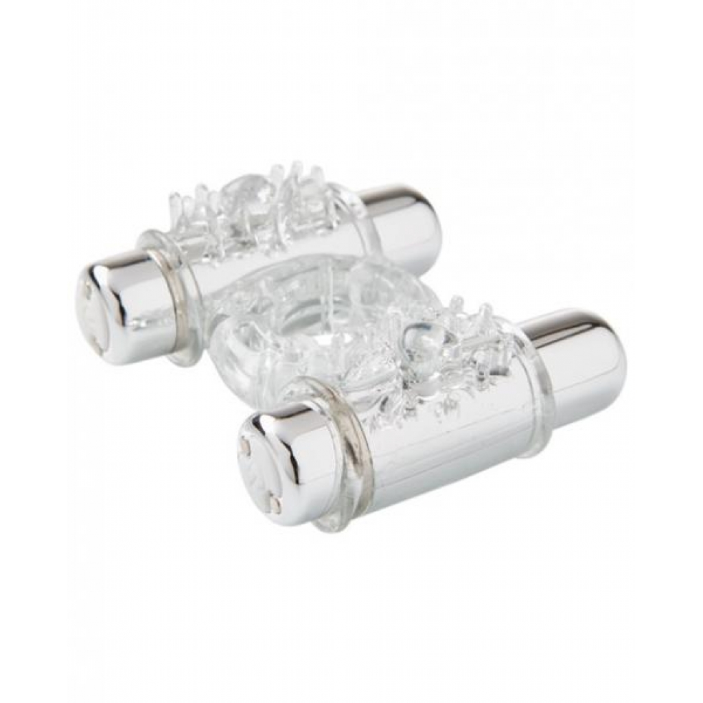 Nu Sensuelle Double Action Cock Ring - Clear