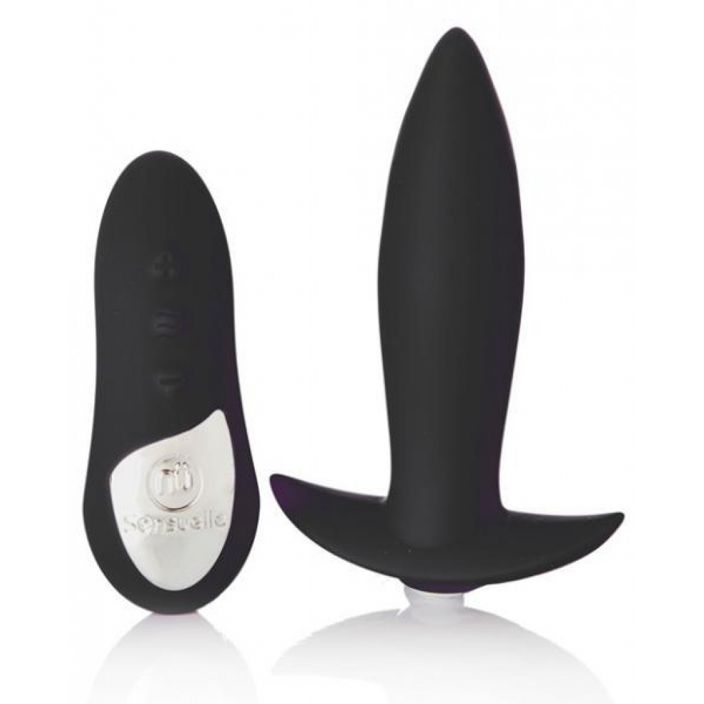 Sensuelle Remote Control Rechargeable Mini Plug - Black