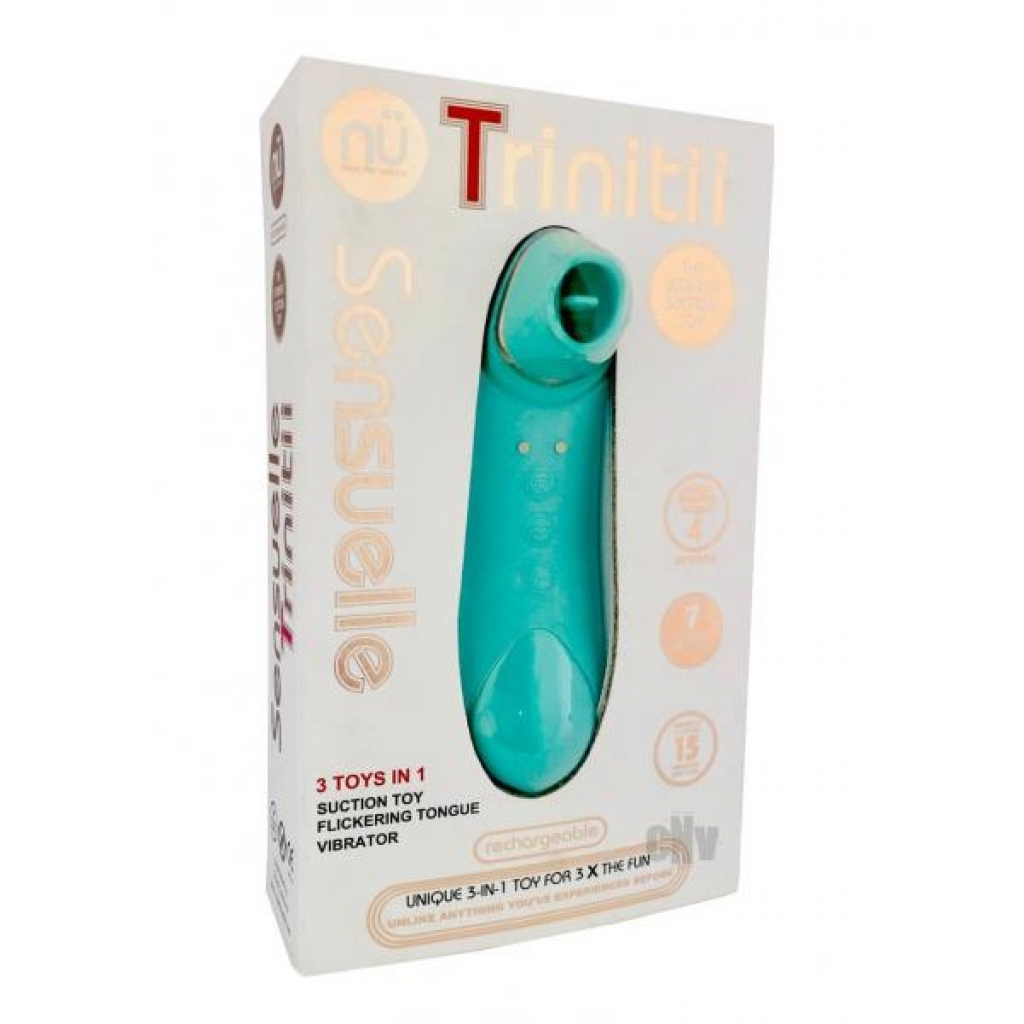 Sensuelle Trinitii Suction Tongue - E-Blue