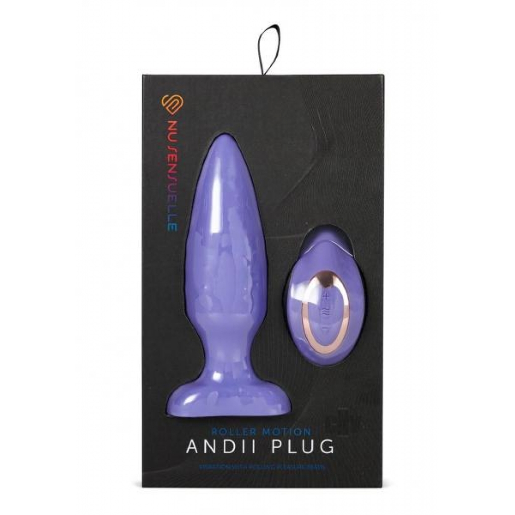 Sensuelle Andii Plug with Roller - Ultimate Violet