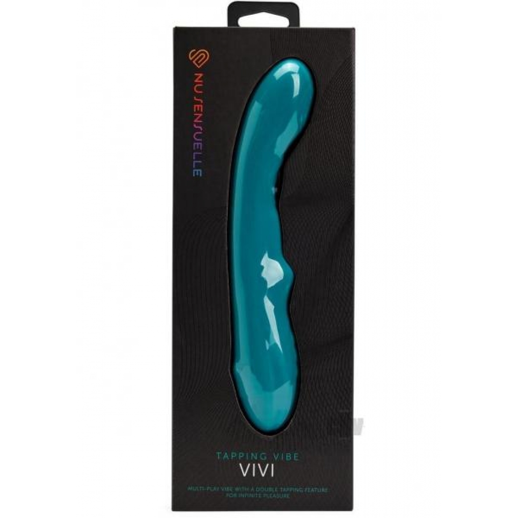 Versatile Sensuelle Vivi Double Tap Vibe - Emerald Green