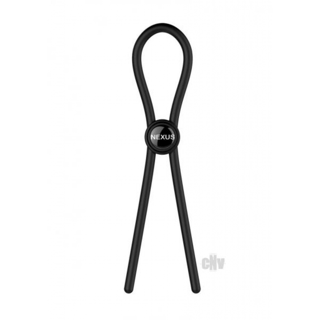 Forge Single Lasso Cock Ring - Black