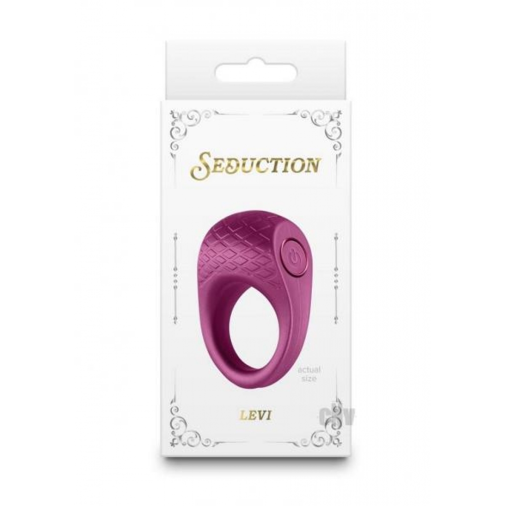 Seduction Levi - Red Vibrating Cock Ring