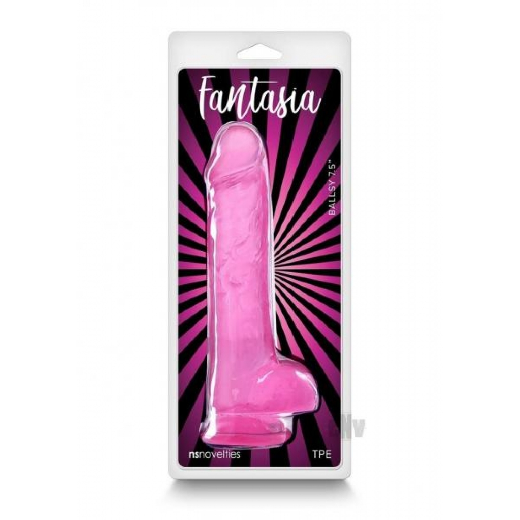 Fantasia Ballsy 7.5 Dildo - Pink