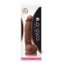 Colours Dual Density 5 inches Dildo - Brown