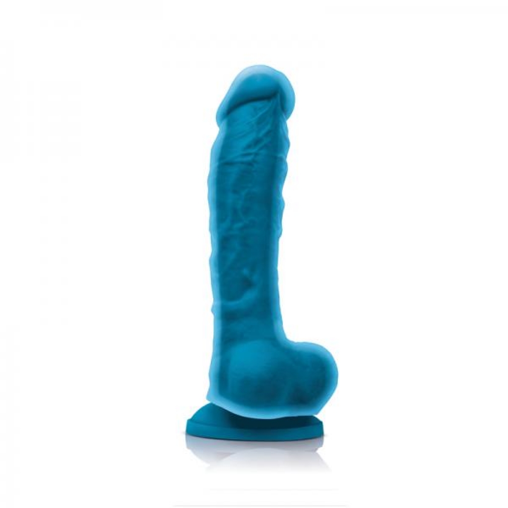 Colours Dual Density 8-inch Dildo - Blue