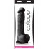 Colours Pleasures 8 inches Silicone Dildo - Black