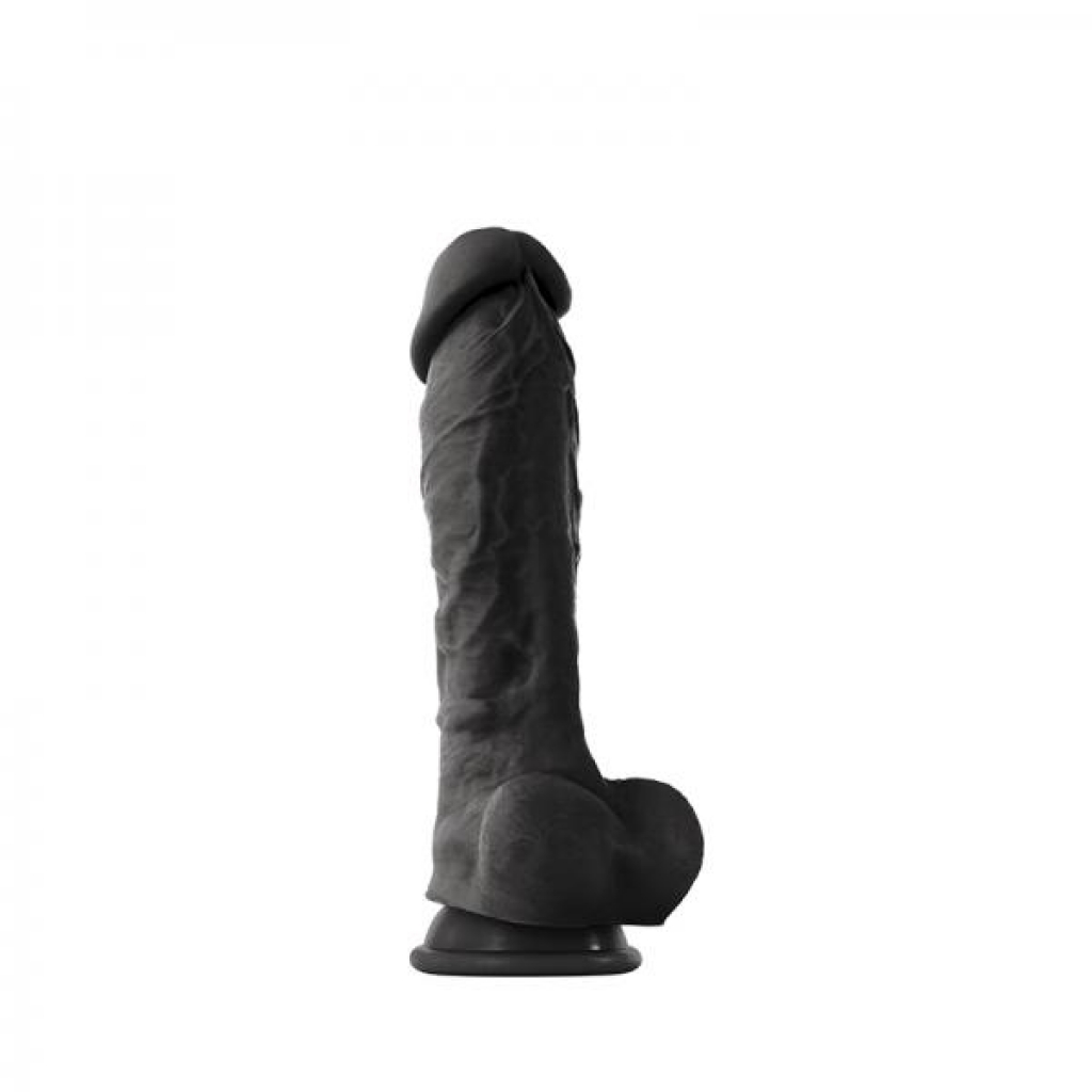 Coloursoft 8 Inches Soft Dildo - Black