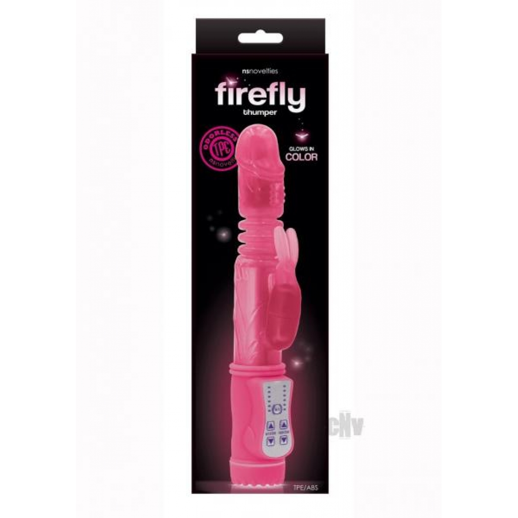 Firefly Glow-in-the-Dark Thumper Rabbit - Pink