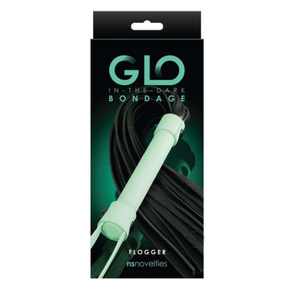 Glo Bondage Flogger - Green