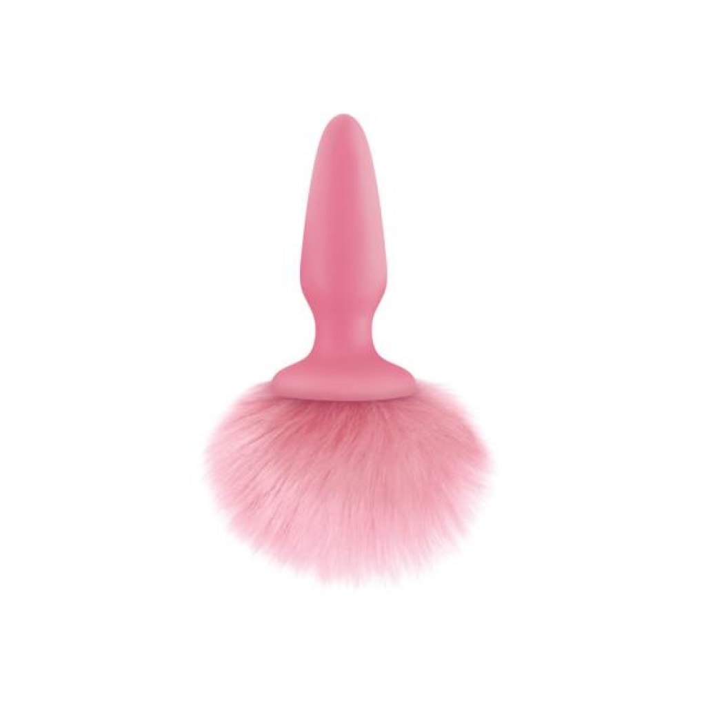 Bunny Tails - Pink Silicone Butt Plug