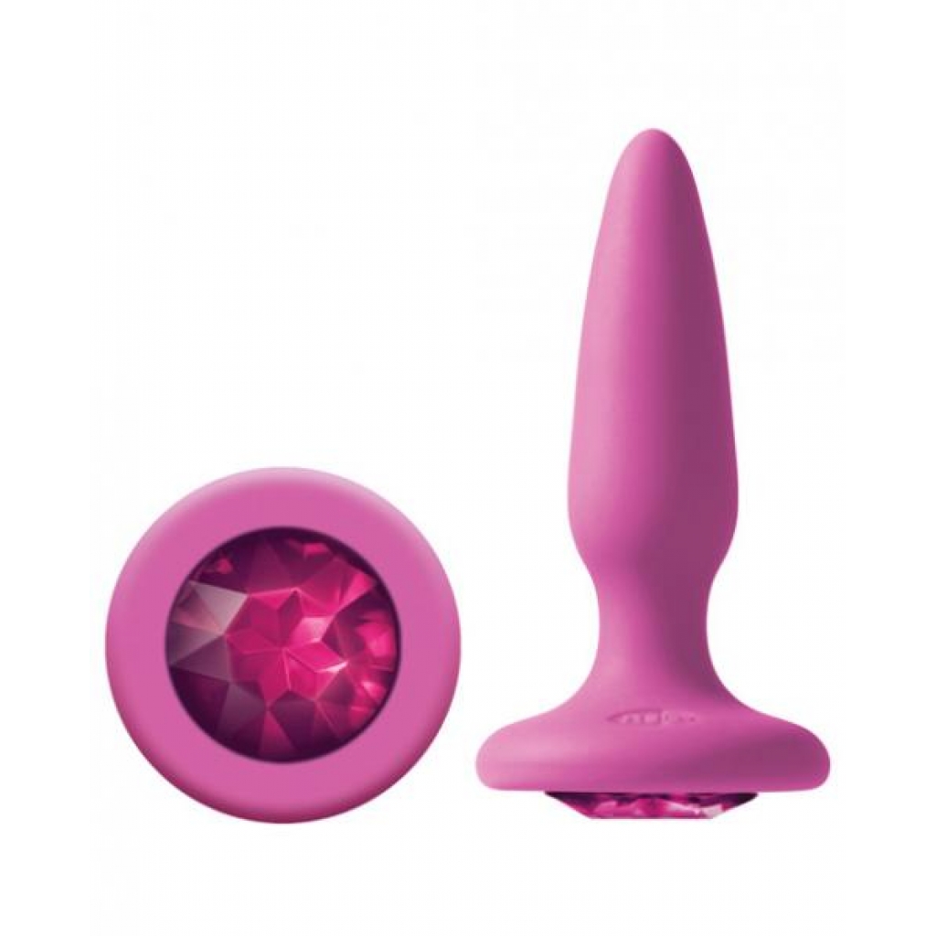 Glam Mini Butt Plug with Pink Gem