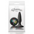 Glams Mini Butt Plug with Rainbow Gem - Black