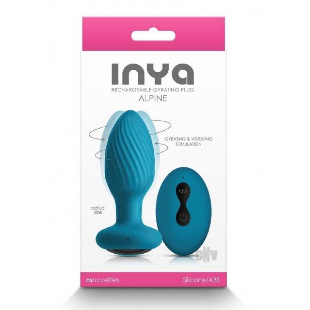 Inya Alpine Remote-Controlled Teal Butt Plug