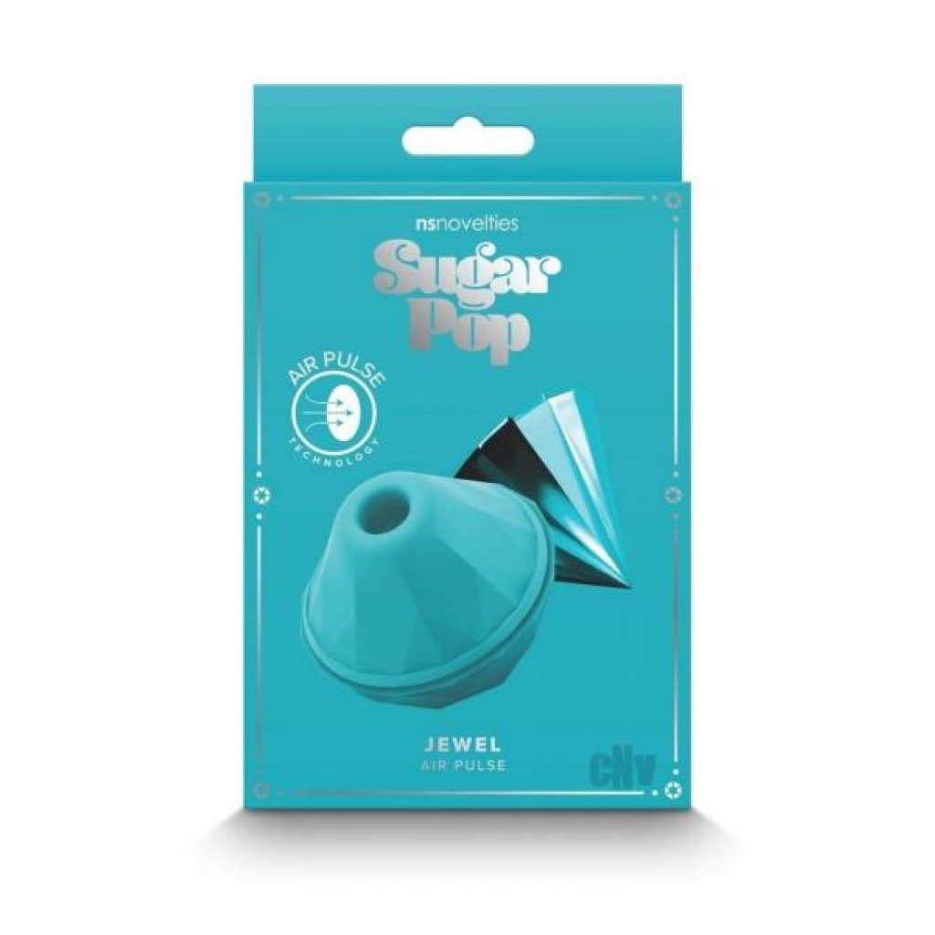 Sugar Pop Jewel Teal - Travel-Friendly Air Pulse Vibrator