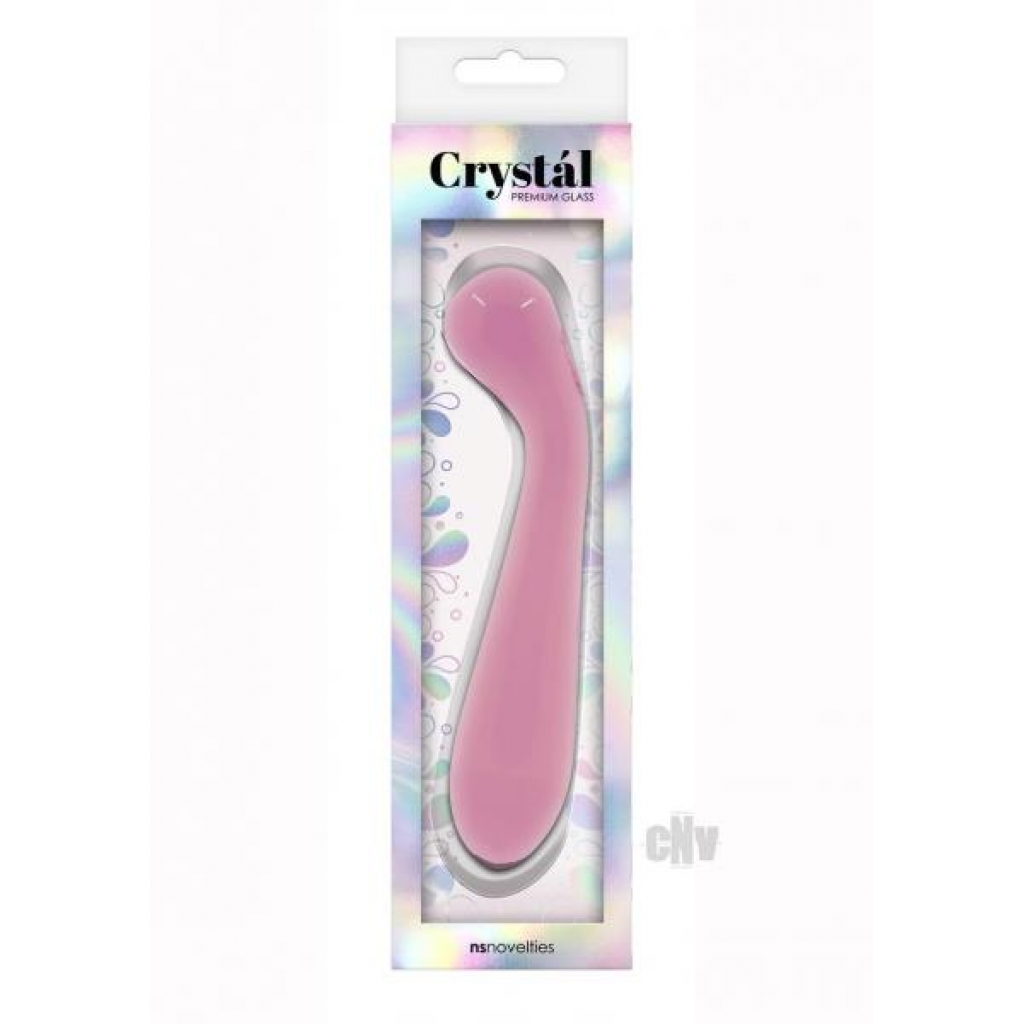 Crystal Glass G-Spot Wand: Pink