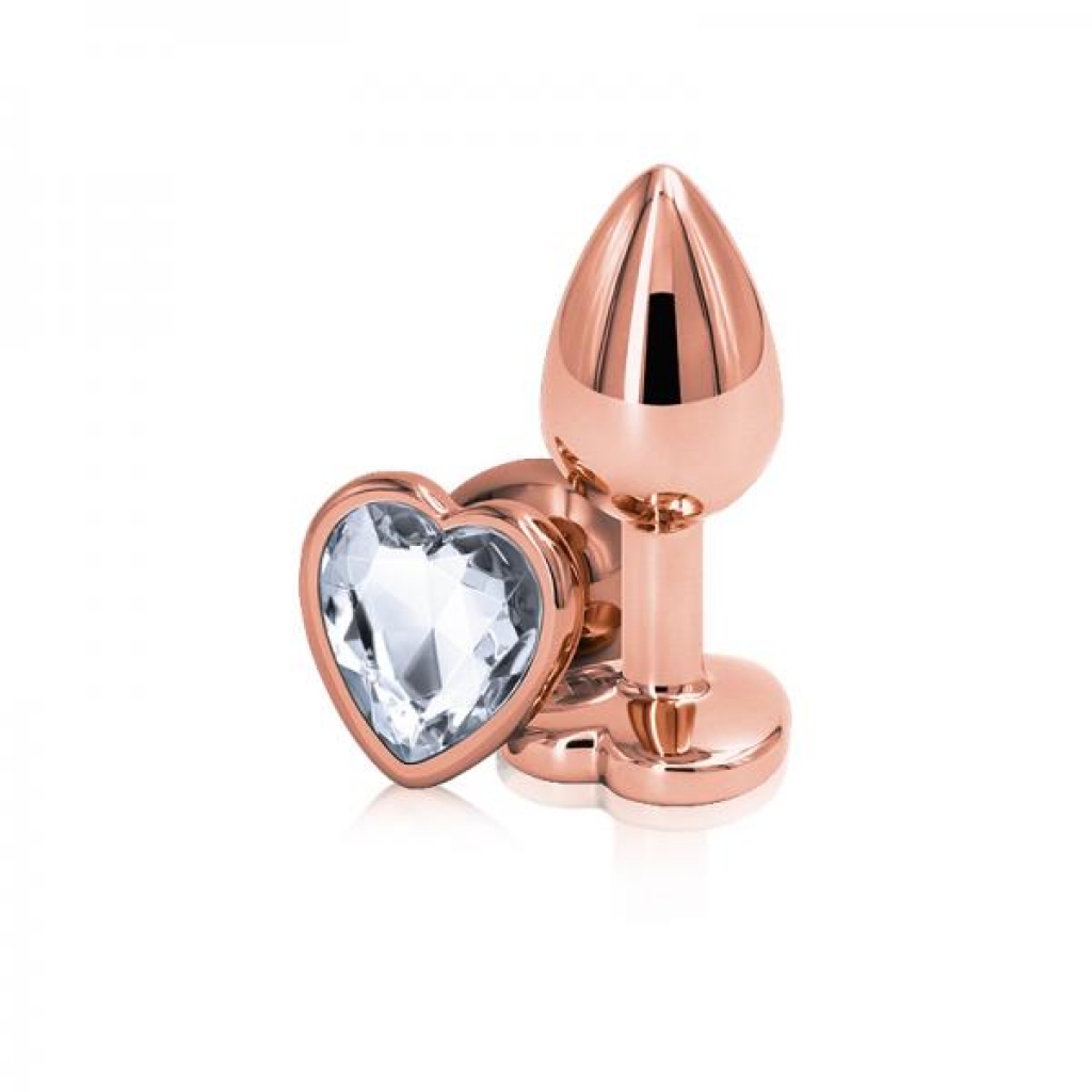 Rear Assets - Rose Gold Heart Anal Toy