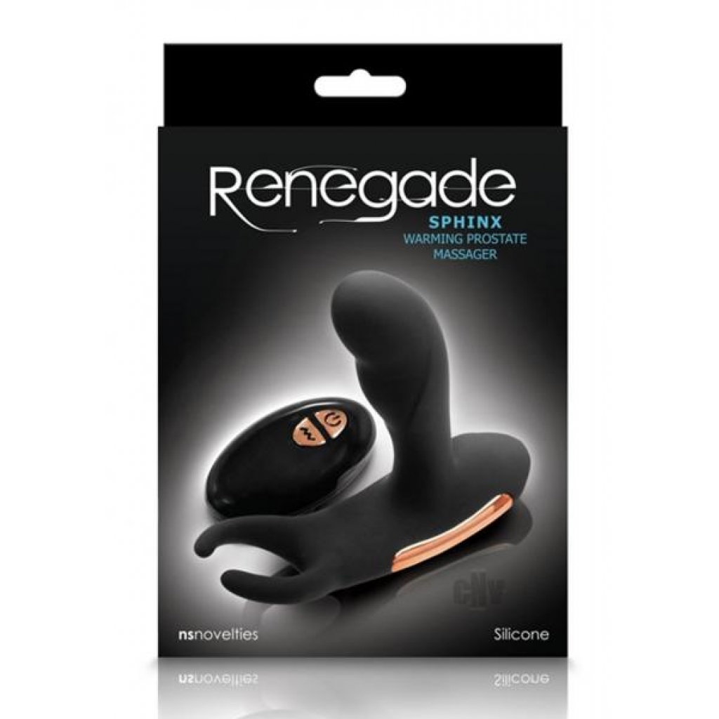 Renegade Sphinx Warming Prostate Massager - Black