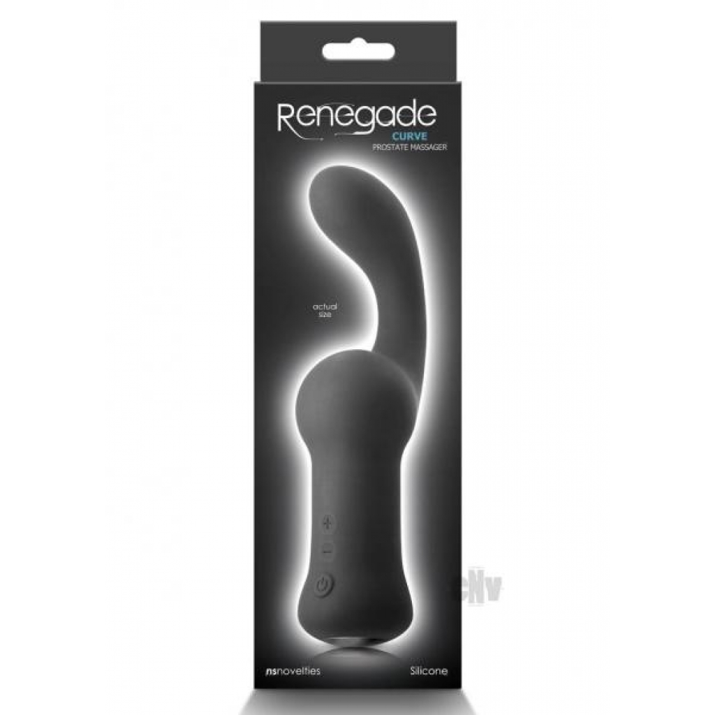 Renegade Curve Prostate Massager - Black