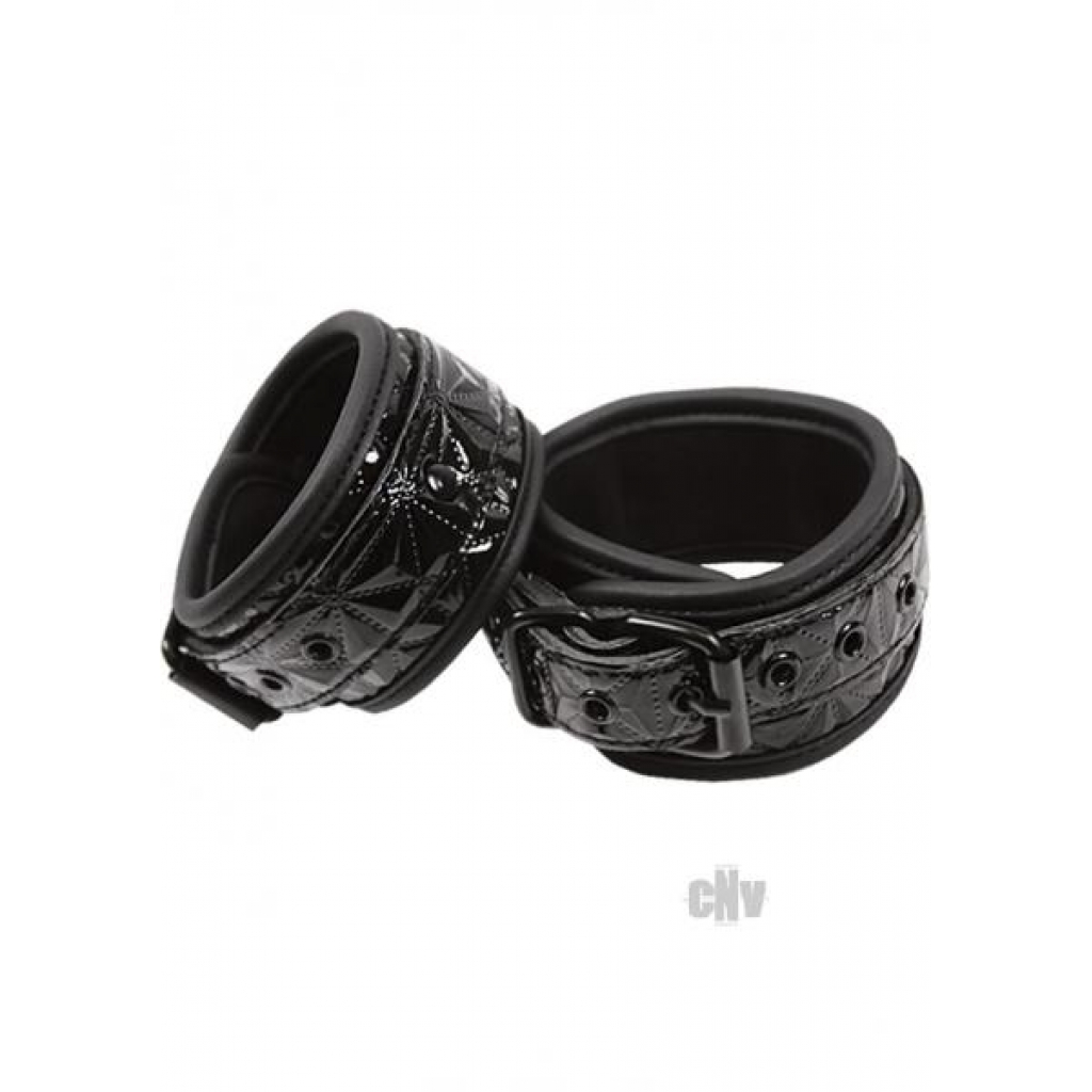 Sinful Wrist Cuffs - Black