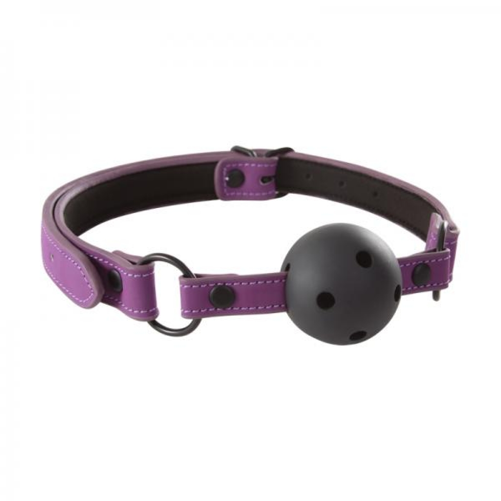 Lust Bondage Ball Gag - Purple