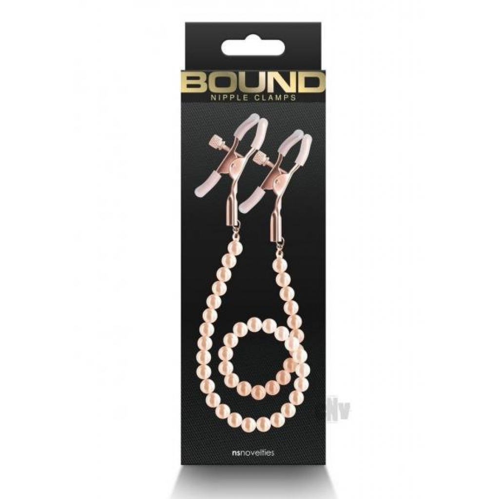 Bound Adjustable Nipple Clamps - Rose Gold