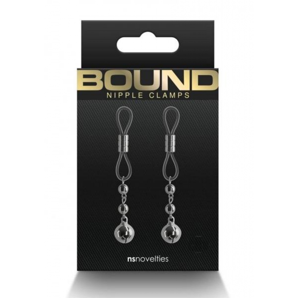 Bound Nipple Clamps - D1 Gunmetal Smoke