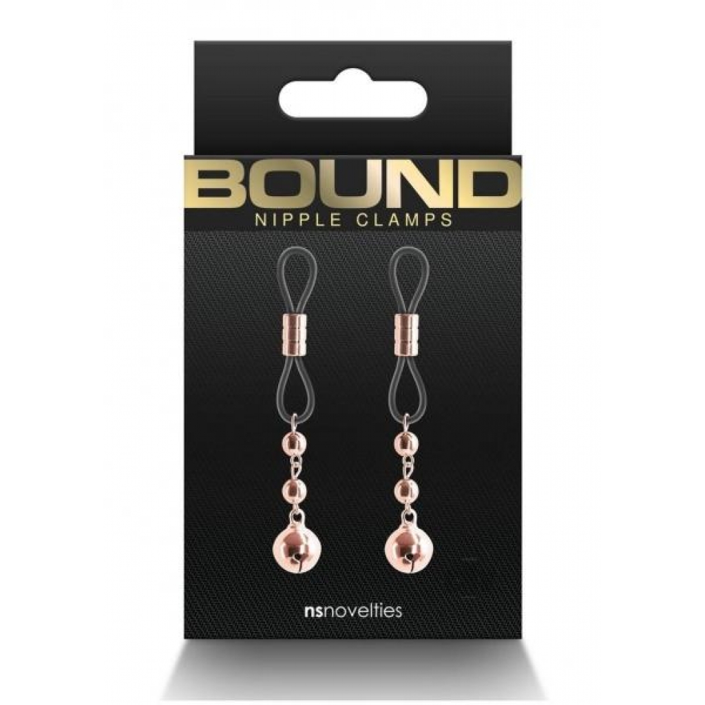 Bound Nipple Clamps D1 Rose Gold