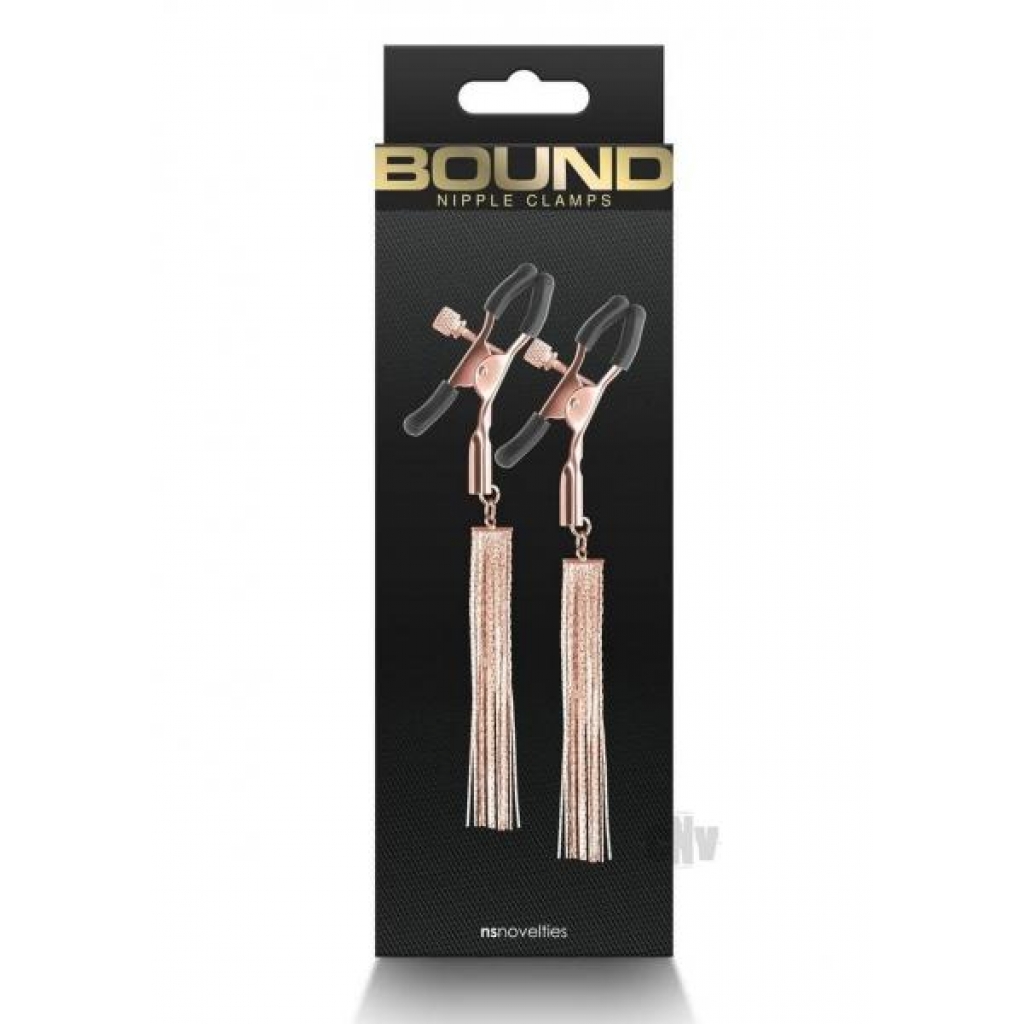 Bound Nipple Clamps - Adjustable Rose Gold