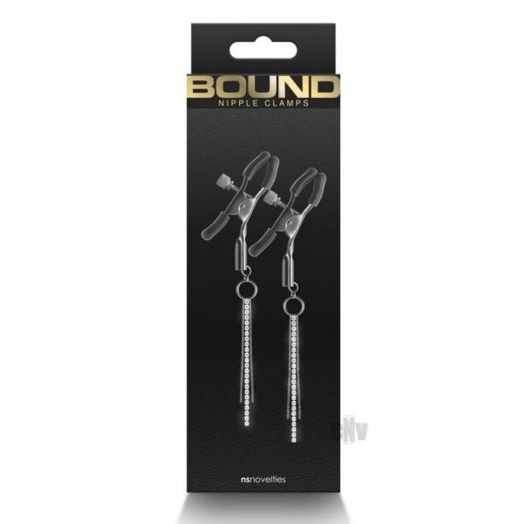 Bound Nipple Clamps - D3 Gunmetal Smoke