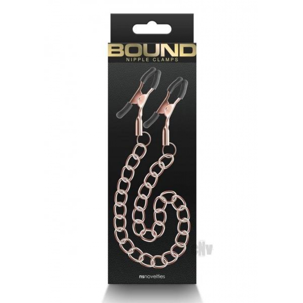 Bound Nipple Clamps - DC2 Rose Gold