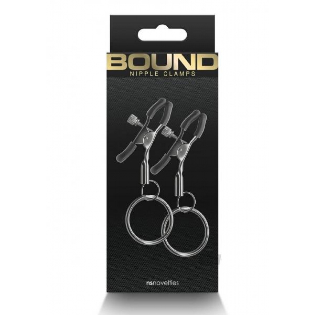 Bound Nipple Clamps C2 - Gunmetal Smoke