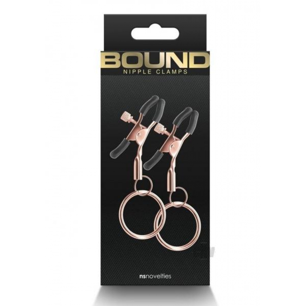 Bound Nipple Clamps C2 - Rose Gold