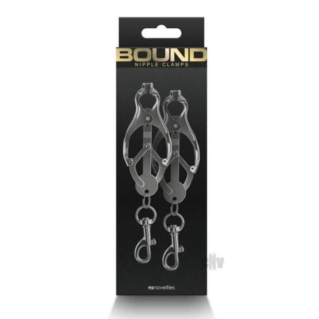 Bound Nipple Clamps: Gunmetal Smoke for Enhanced Sensitivity