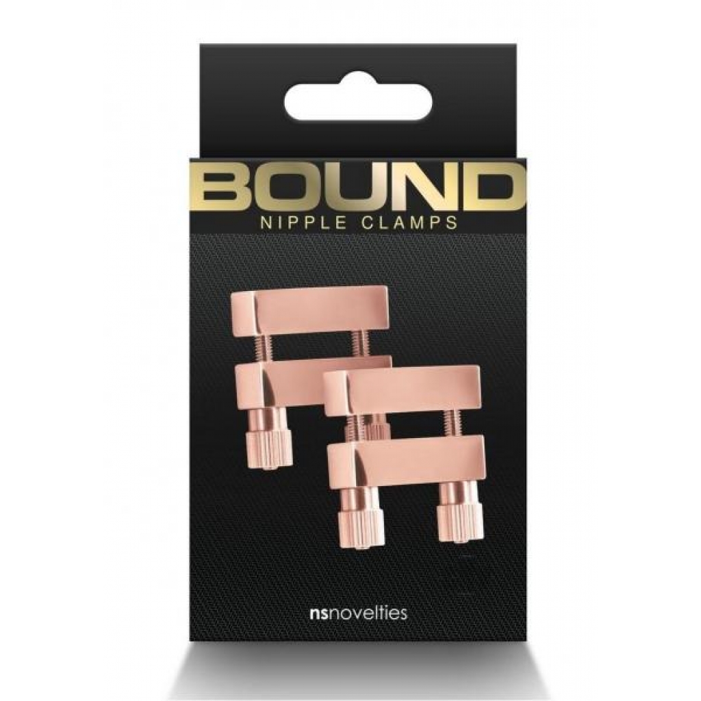 Bound Adjustable Nipple Clamps - Rose Gold Luxe