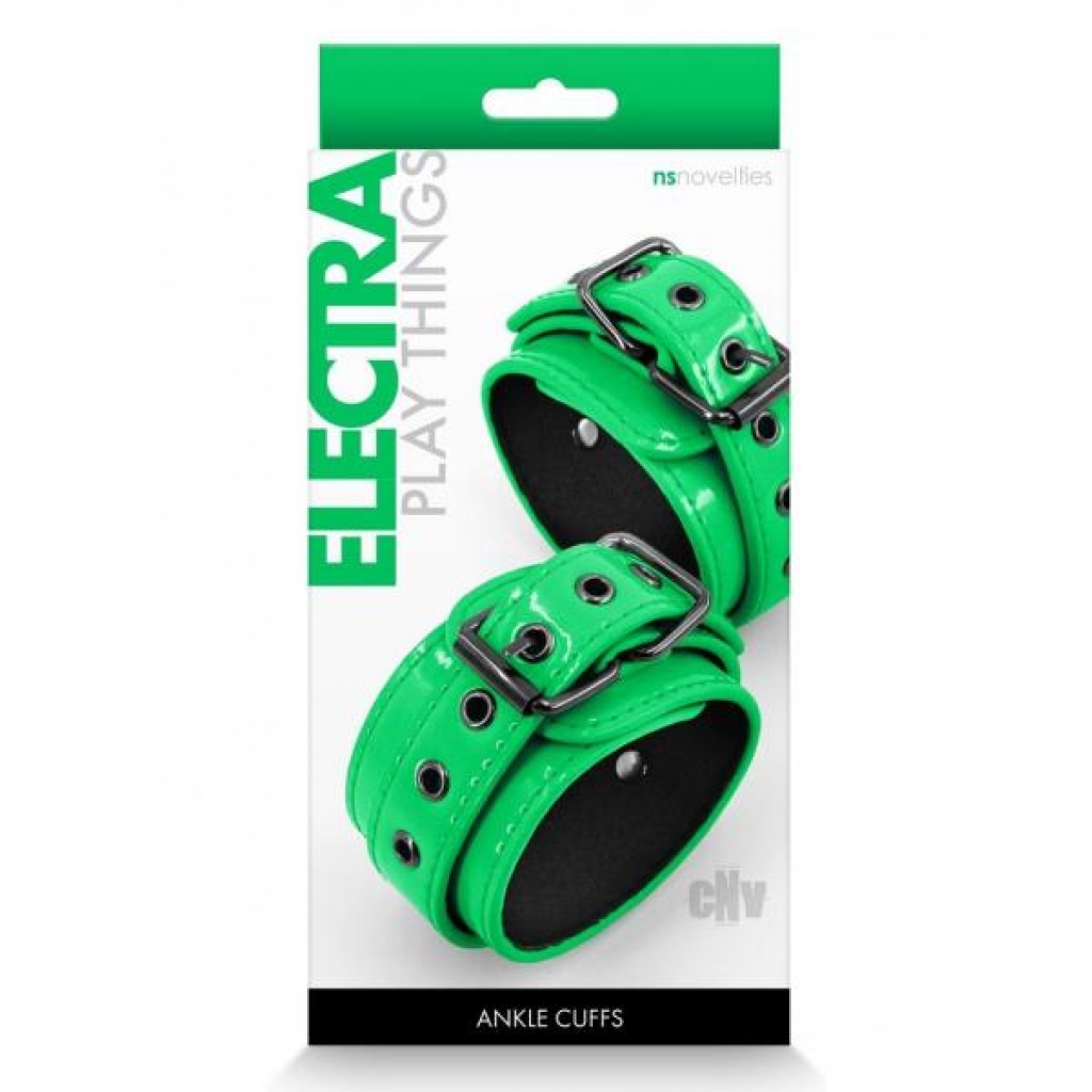 Electra Play Things: Green Ankle Cuffs