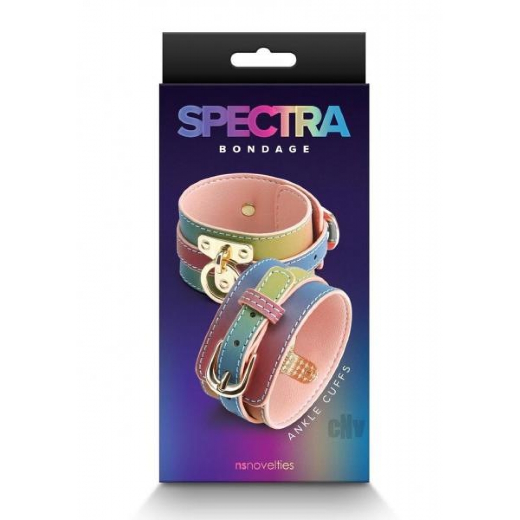 Spectra Bondage Ankle Cuff - Vibrant Rainbow