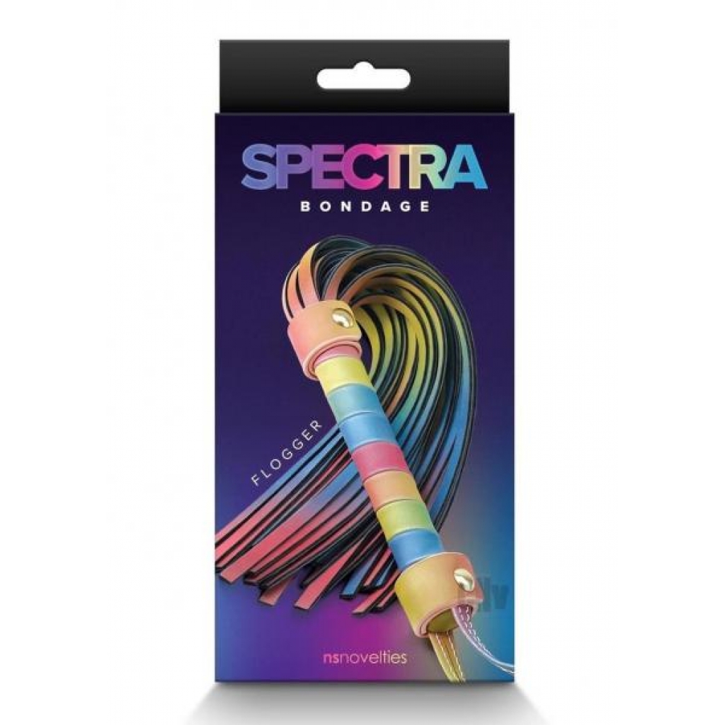 Spectra Bondage Rainbow Flogger