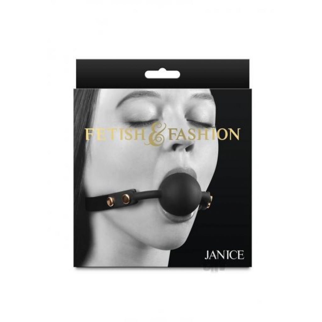 Fetish Fashion Janice Non-Breathable Ball Gag - Adjustable