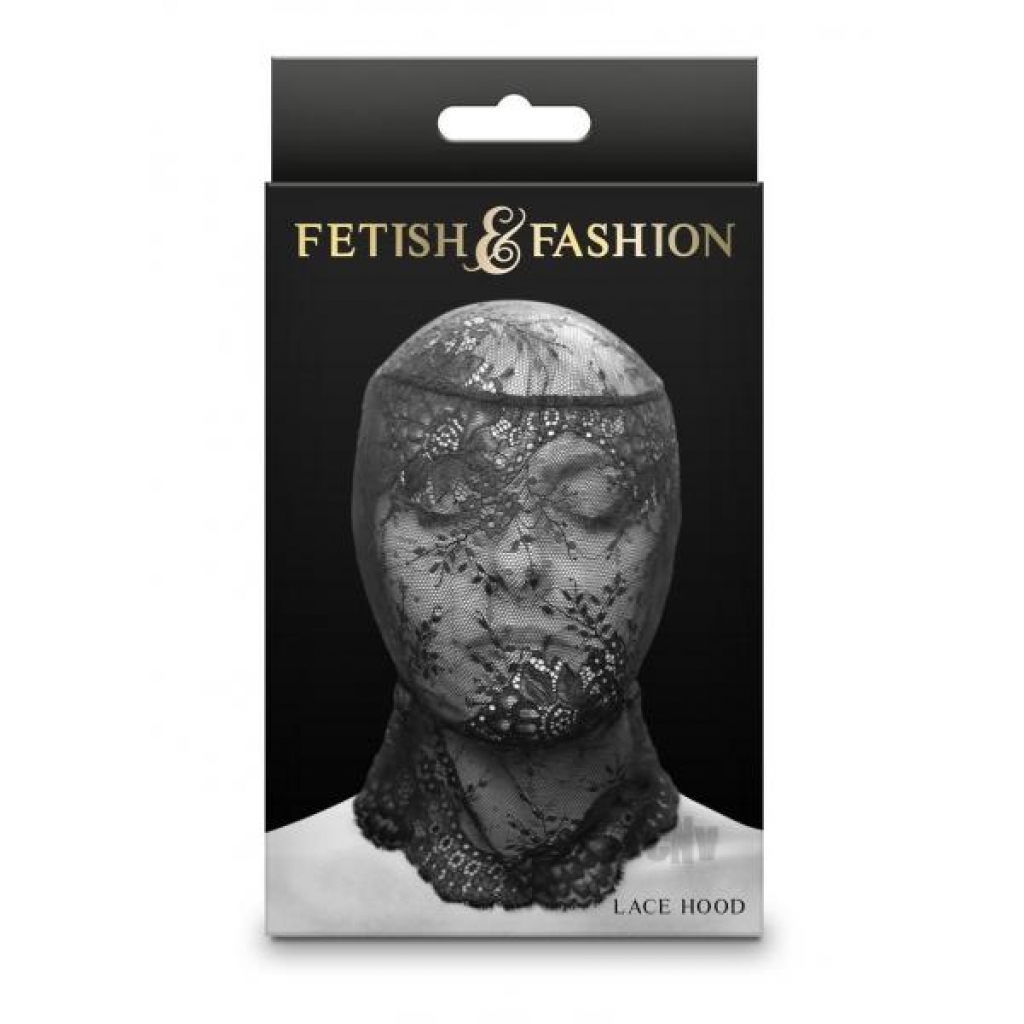 Fetish Fashion Lace Hood - Black