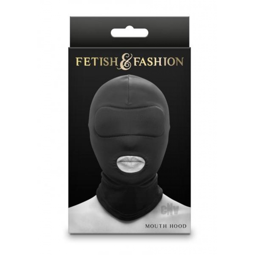 Fetish Fashion Mouth Hood - Black