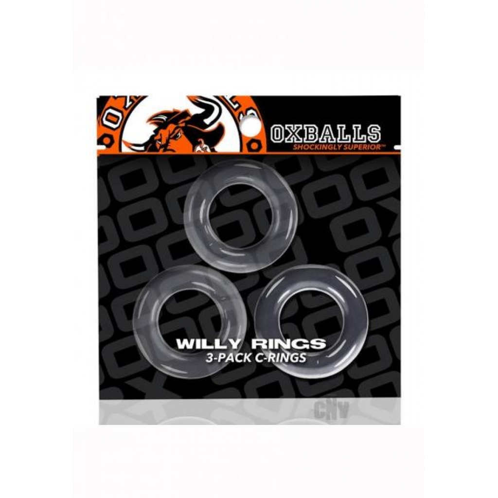 Oxballs Willy Rings 3 Pack - Clear