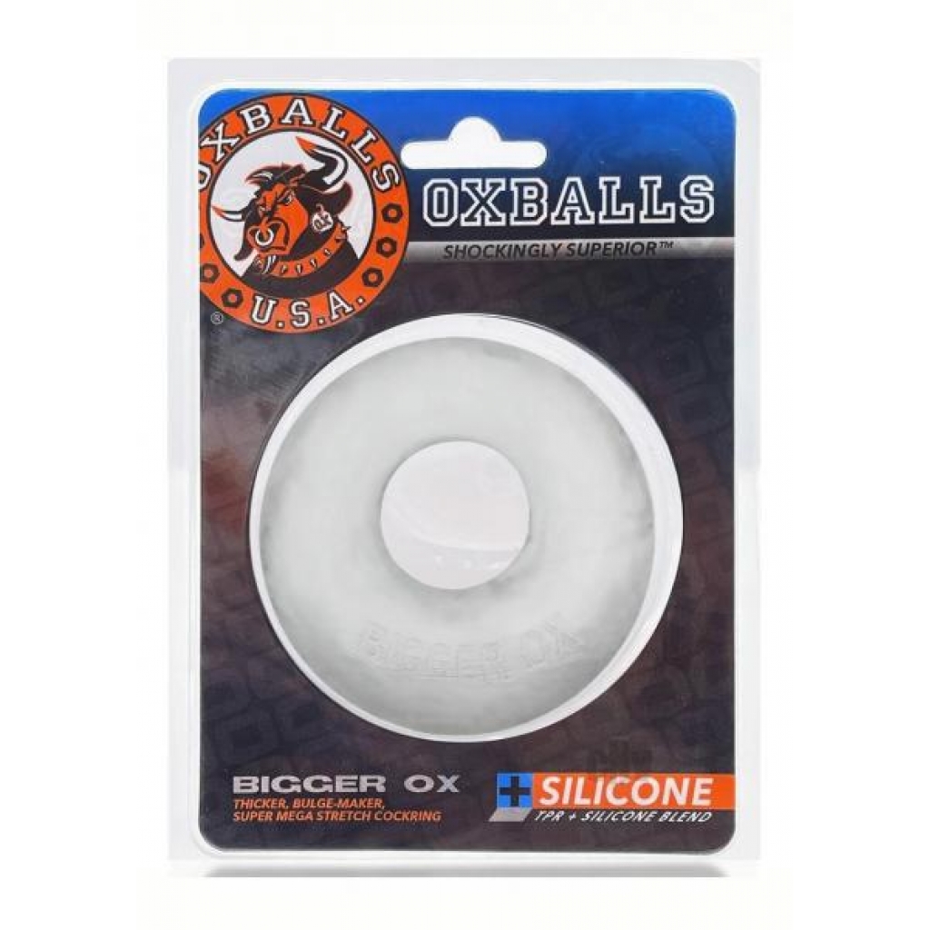 BIGGER OX Cockring - Clear Ice