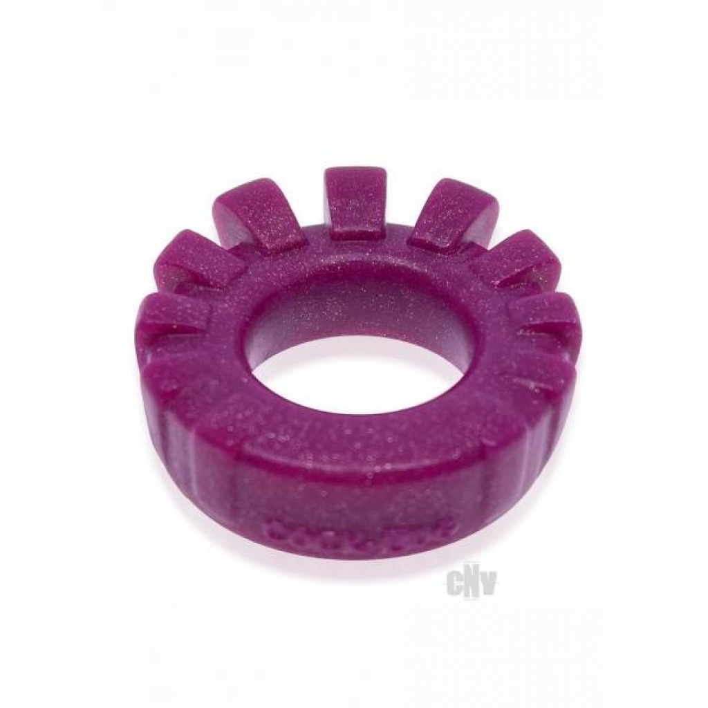 Oxballs Plush Cock Lug Cockring - Plum