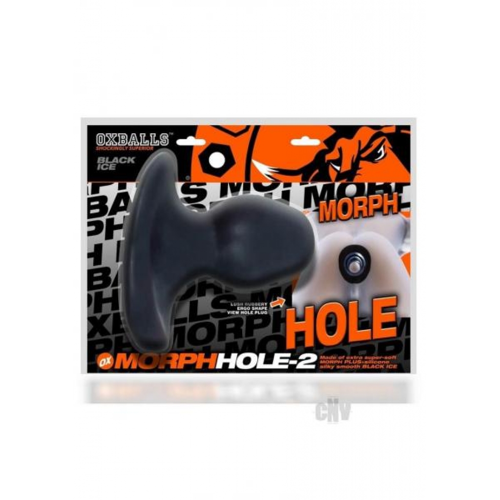 MORPH-HOLE Ergonomic Gaper Fuckplug - Velvet Black Ice