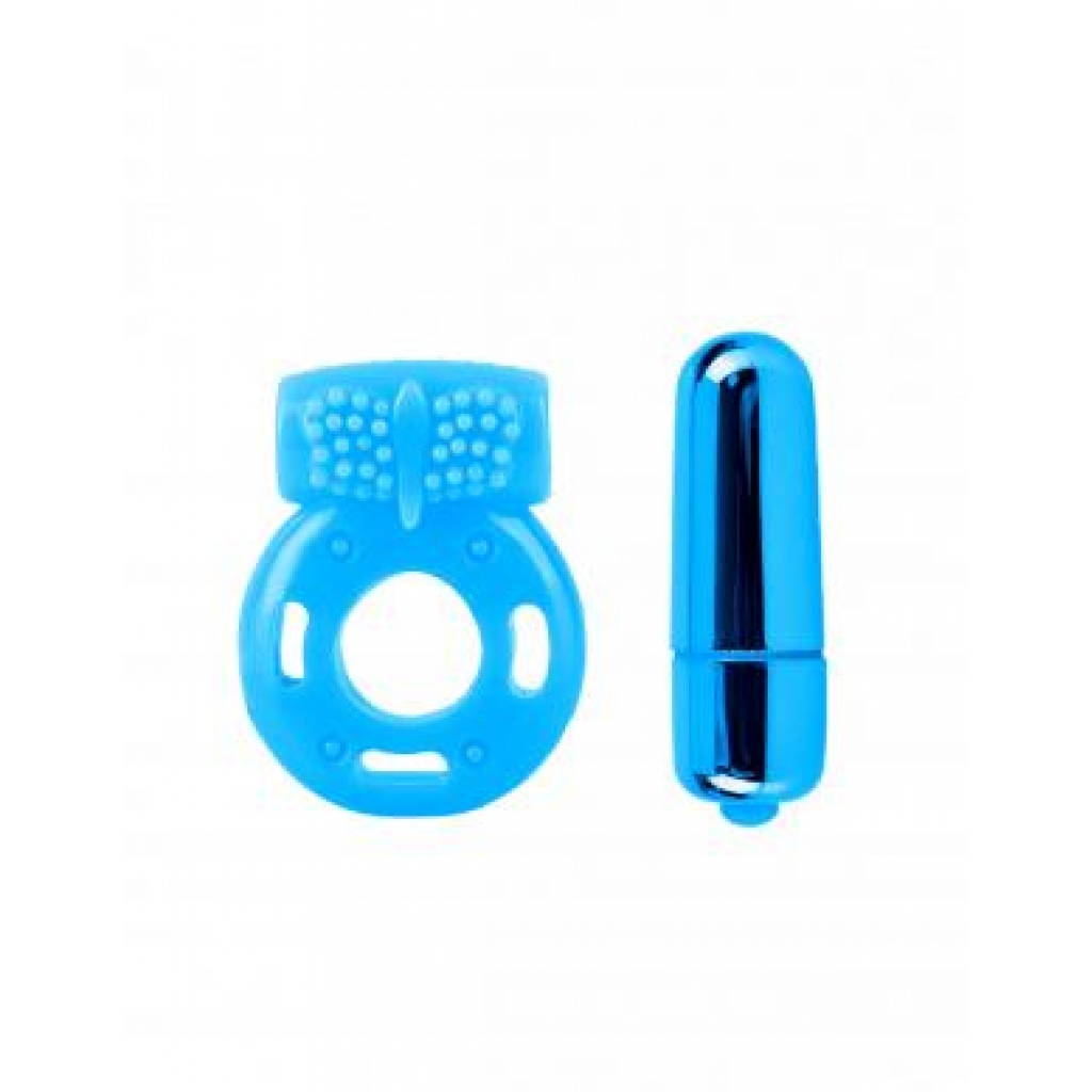 Neon Vibrating Couples Kit Blue